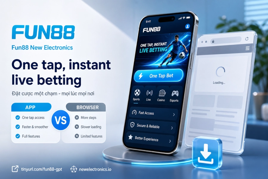 Fun88 mobile casino app Android iOS one-tap betting