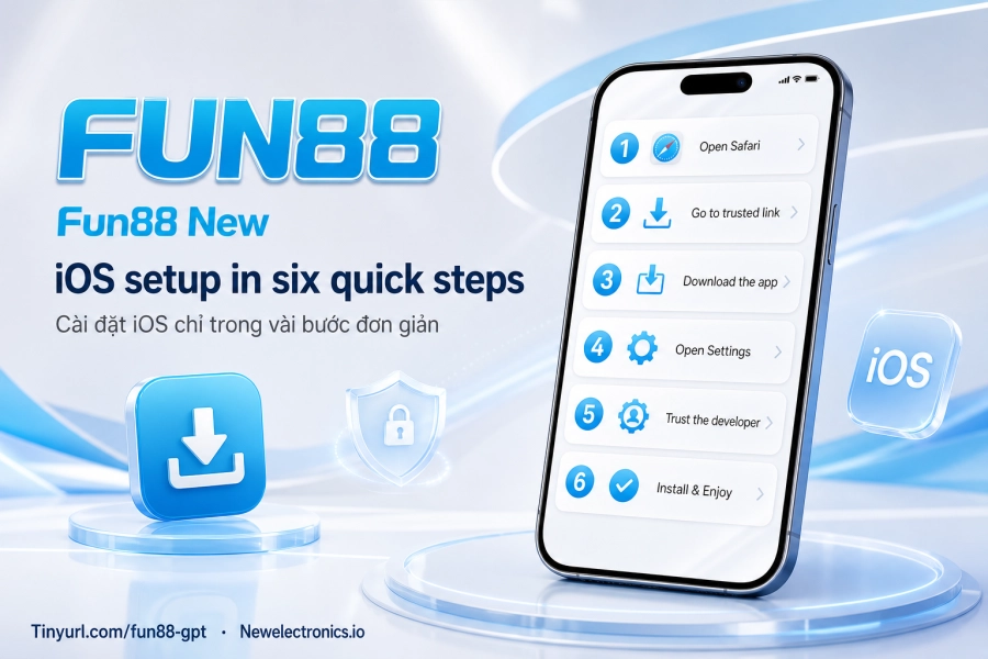hướng dẫn tải app Fun88 iOS iPhone iPad 6 bước xác thực iCloud