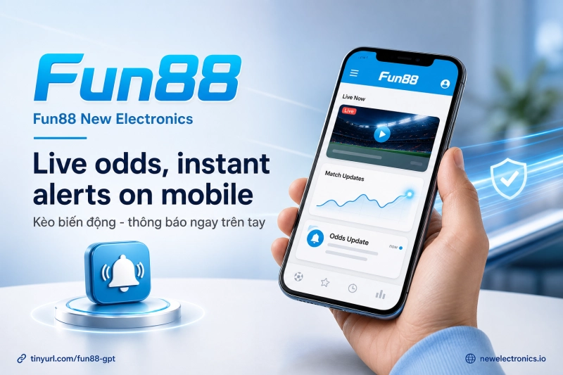 Fun88 Mobile app real-time push notifications match results