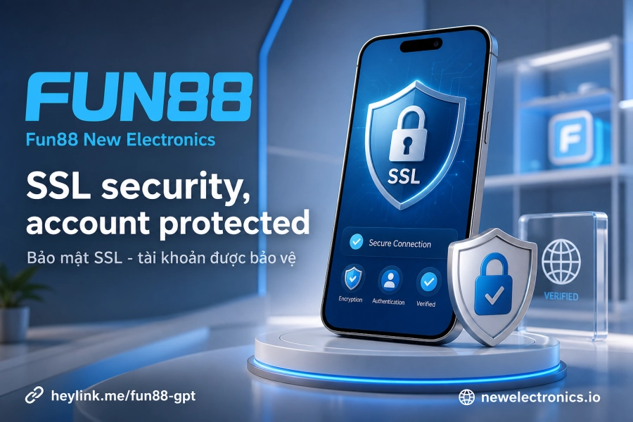 Đăng ký tài khoản Fun88 bảo mật SSL xác thực IOVATION