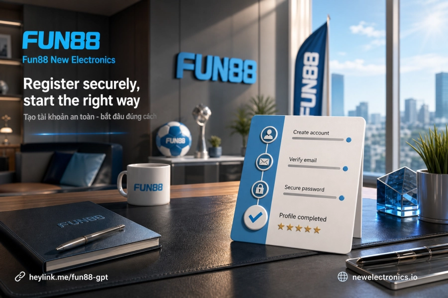 quy trình đăng ký tài khoản Fun88 2026 điều kiện và các bước