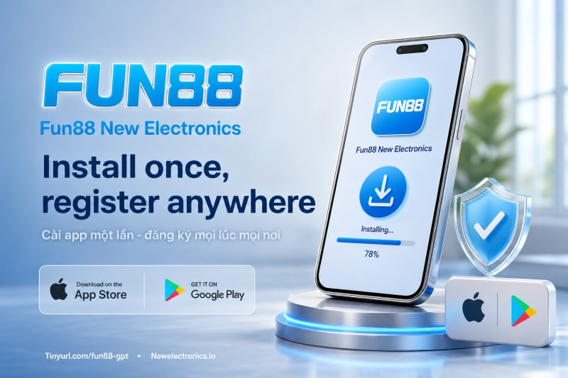 đăng ký Fun88 qua app iOS Android cài đặt ứng dụng di động